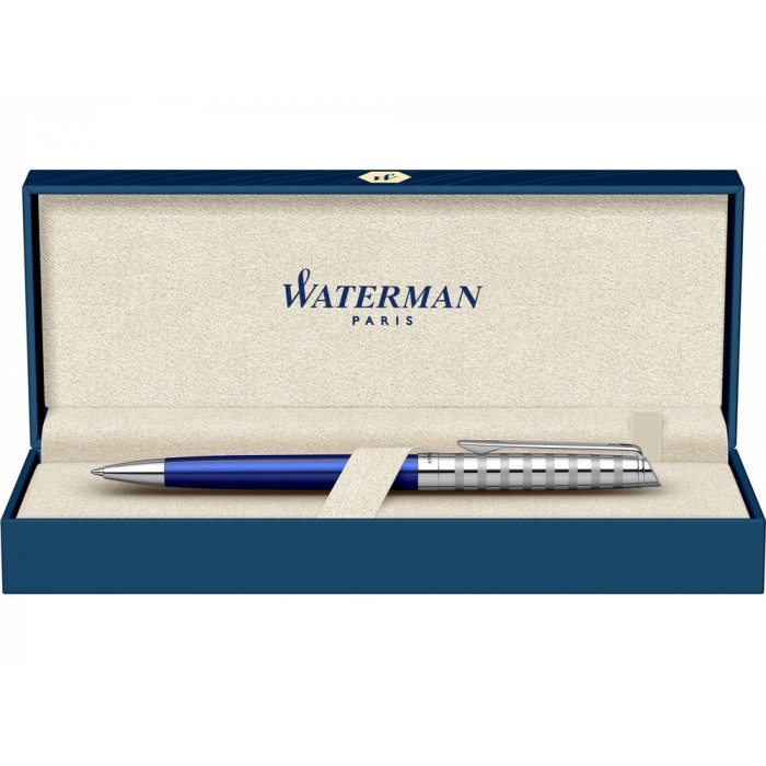 Шариковая ручка Waterman Hemisphere French riviera Deluxe BLU LOUNGE в подарочной коробке