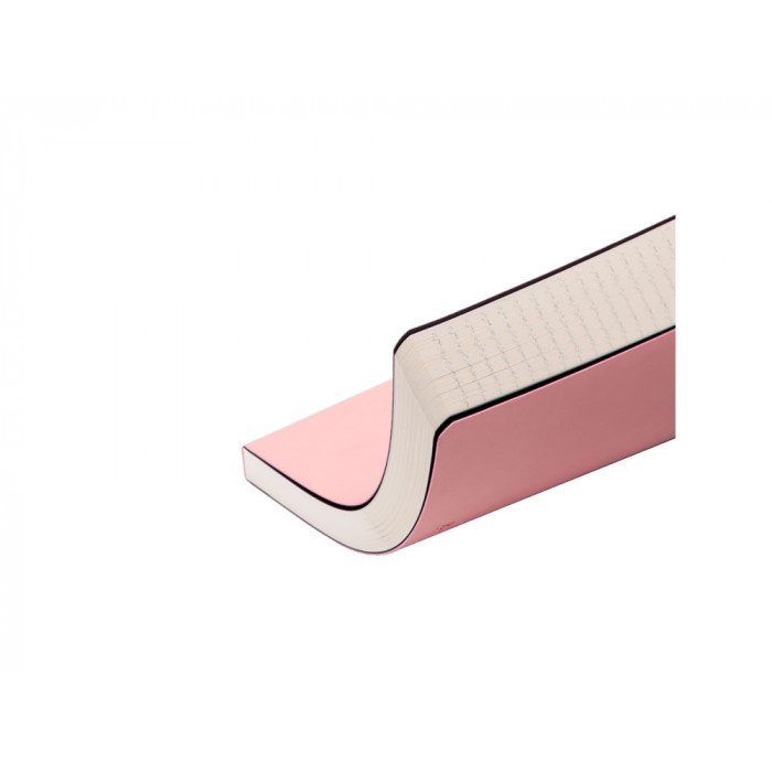 Ежедневник А5 недатированный Megapolis Velvet Flex, розовый powder