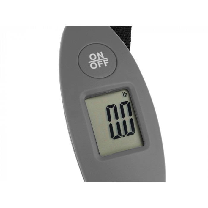 Багажные весы с покрытием soft touch Gravity, серый Багажные весы с покрытием soft touch Gravity, серый