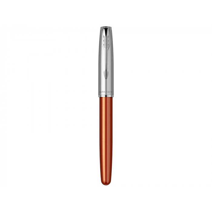 Перьевая ручка Parker Sonnet Essentials Orange SB Steel CT, перо: F, цвет чернил black, в подарочной упаковке.