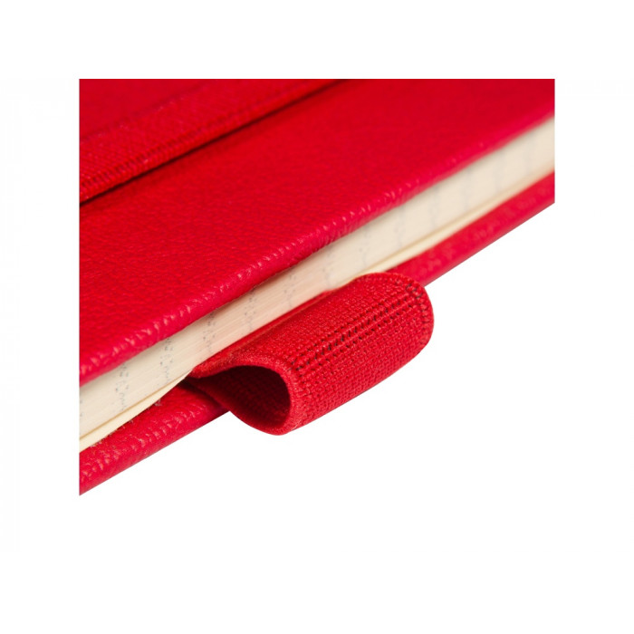 Блокнот А5  City на резинке, красный