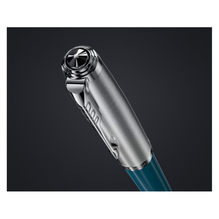 Шариковая ручка Parker 51 CORE TEAL BLUE CT, стержень: M, цвет чернил: black, в подарочной упаковке.