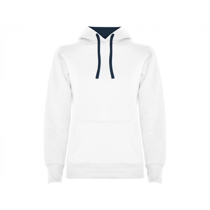 Толстовка с капюшоном Urban женская, белый/нэйви