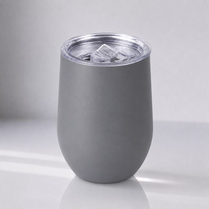 Термокружка Vacuum mug C1, soft touch, 370мл, серый