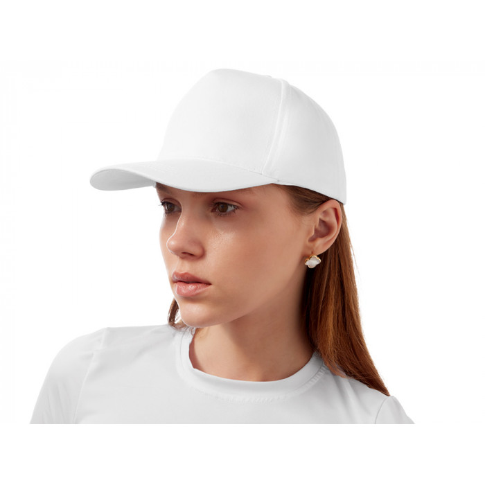 Бейсболка Мемфис 230 5-панельная, белый