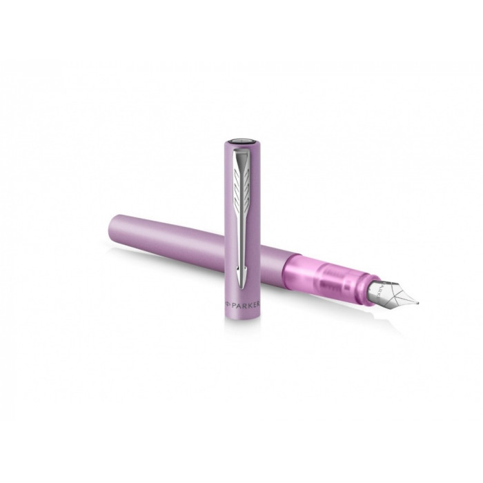 Перьевая ручка Parker Vector  XL Lilac, цвет чернил blue CT, перо: F, в подарочной упаковке.