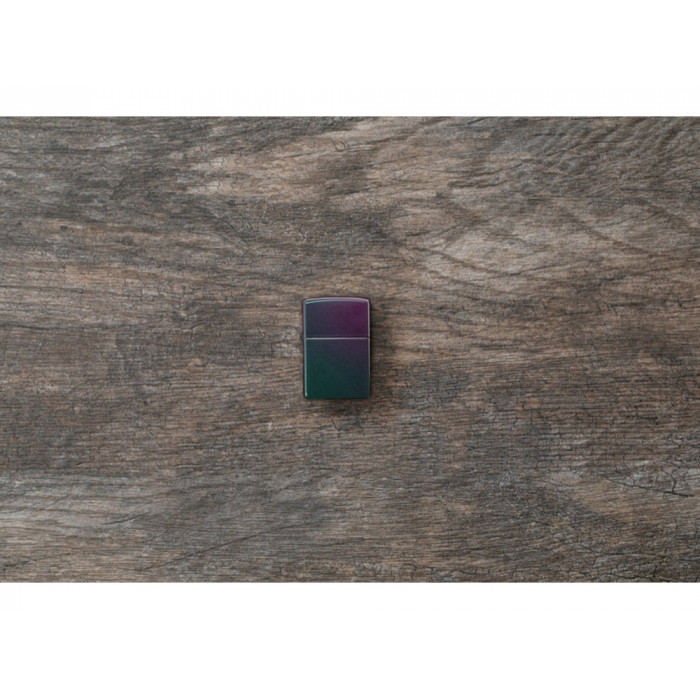 Зажигалка ZIPPO Classic с покрытием Iridescent, латунь/сталь, фиолетовая, матовая, 38x13x57 мм