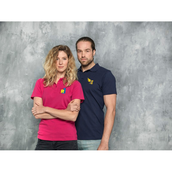 Мужское поло Helios с коротким рукавом, светло-синий