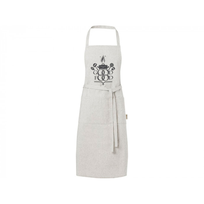 Pheebs 200 g/m2 recycled cotton apron, серый яркий