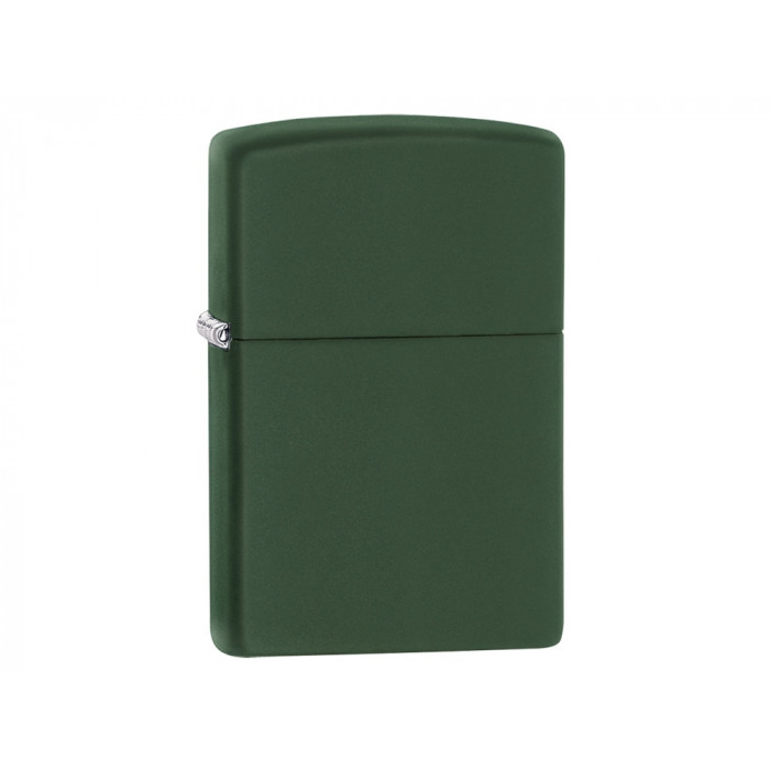 Зажигалка ZIPPO Classic с покрытием Green Matte, латунь/сталь, зелёная, матовая, 38x13x57 мм