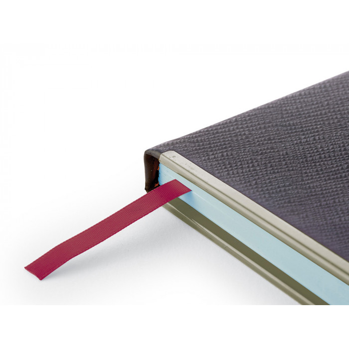 Ежедневник А5 недатированный Bridge, черный/серебристый