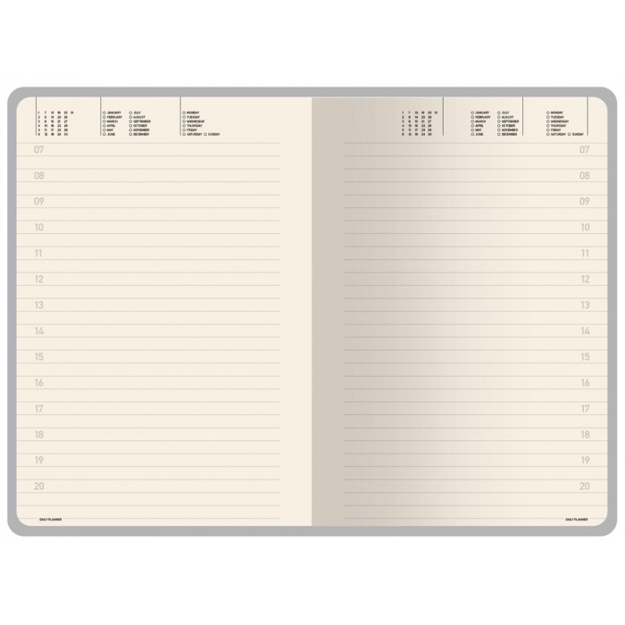 Ежедневник А5 недатированный Megapolis Velvet Flex, серебристый