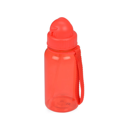 Бутылка для воды со складной соломинкой Kidz 500 мл, красный
