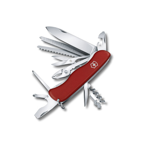 Нож перочинный VICTORINOX WorkChamp, 111 мм, 21 функция, с фиксатором лезвия, красный