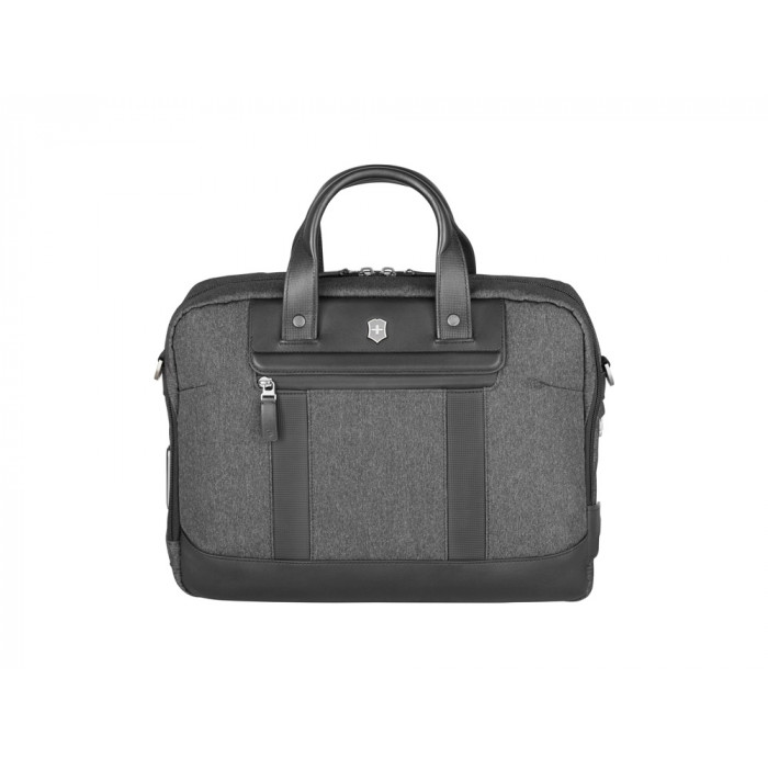 Портфель VICTORINOX Architecture Urban2 15 Briefcase 15'', серый, полиэстер/кожа, 42x13x31 см, 16 л