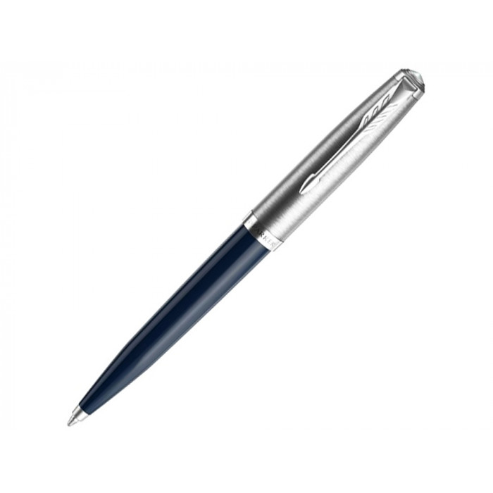 Шариковая ручка Parker 51 CORE MIDNIGHT BLUE CT, стержень: M, цвет чернил: black, в подарочной упаковке.