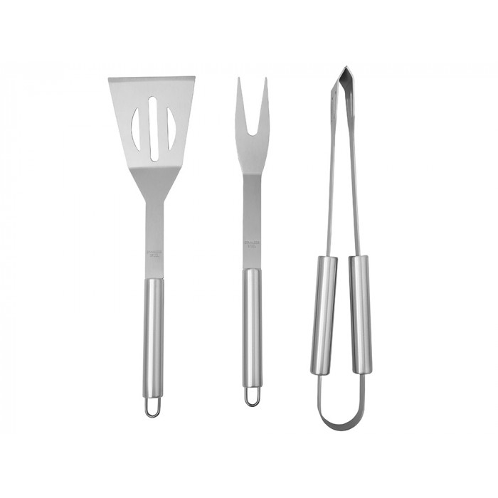 Набор для барбекю в кейсе: лопатка, щипцы, вилка Salvy