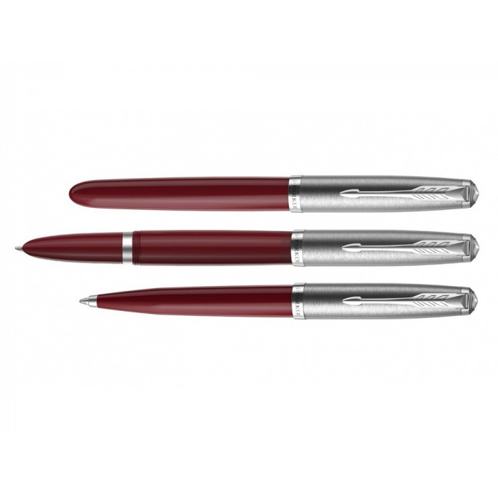 Перьевая ручка Parker 51 CORE BURGUNDY CT, перо: F, цвет чернил: black, в подарочной упаковке.