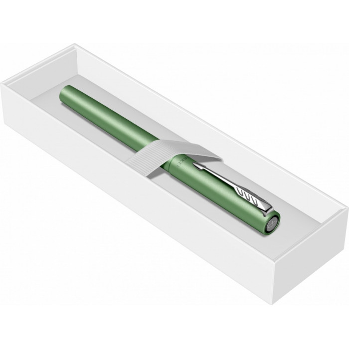 Ручка-роллер Parker Vector XL Green CT, цвет чернил black, стержень: F, в подарочной упаковке.