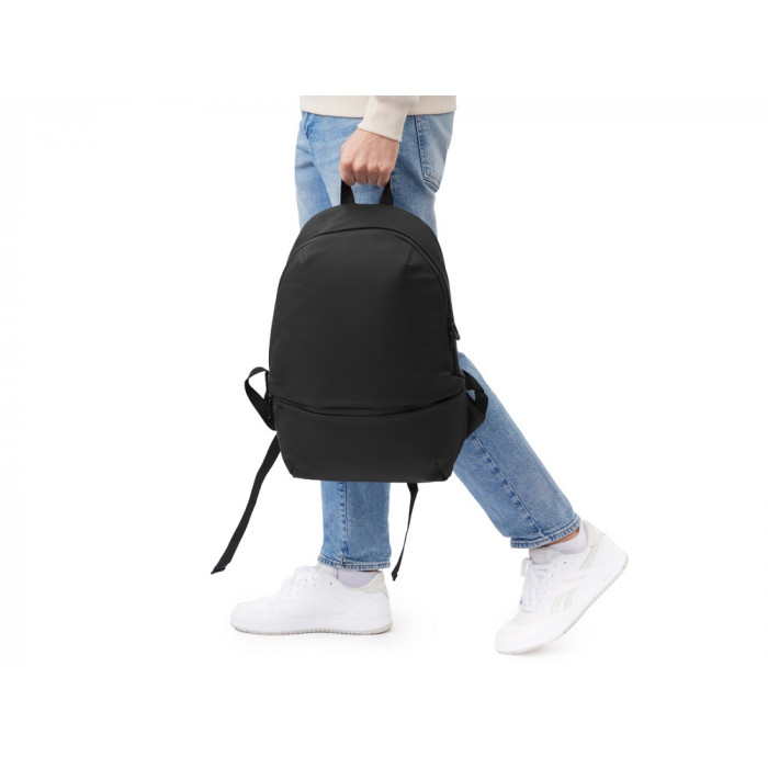 Рюкзак Glam для ноутбука 15'' из мягкой экокожи, черный