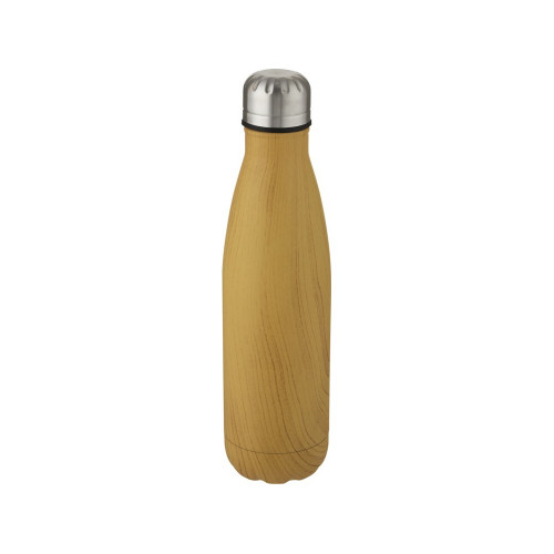 Cove бутылка из нержавеющей стали объемом 500 мл с вакуумной изоляцией и деревянным принтом, heather natural