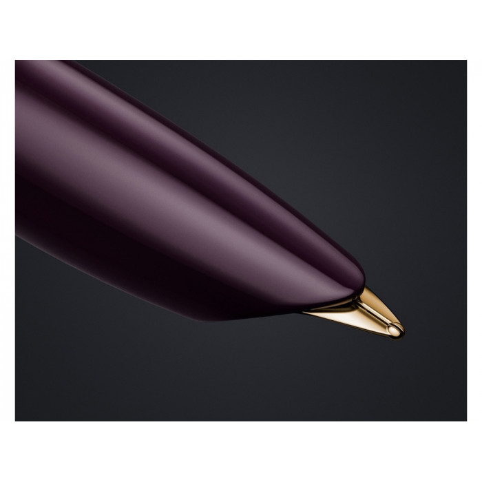 Перьевая ручка Parker 51 DELUXE PLUM GT, перо: F, цвет чернил: black, в подарочной упаковке.