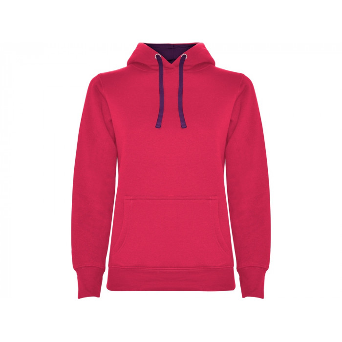 Толстовка с капюшоном Urban женская, фуксия/фиолетовый