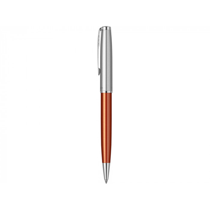 Шариковая ручка Parker Sonnet Essentials Orange SB Steel CT, цвет чернил black, перо: M, в подарочной упаковке.