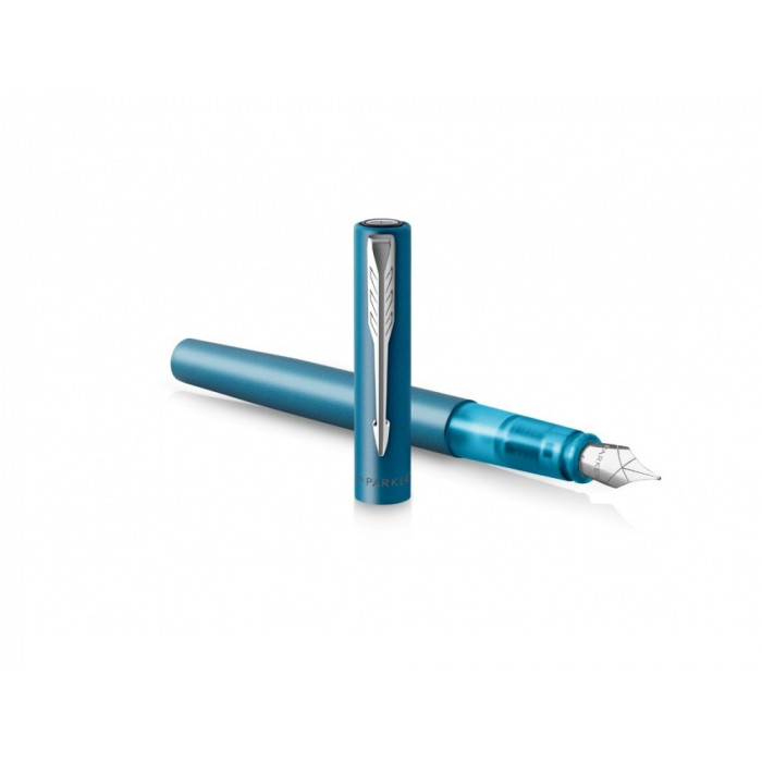 Перьевая ручка Parker Vector XL Teal CT, цвет чернил blue, перо: F, в подарочной упаковке.