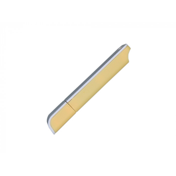 Флешка прямоугольной формы, оригинальный дизайн, двухцветный корпус, 16 Гб, желтый/белый