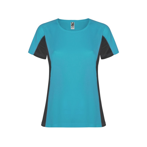 Футболка Shanghai женская, бирюзовый/графитовый