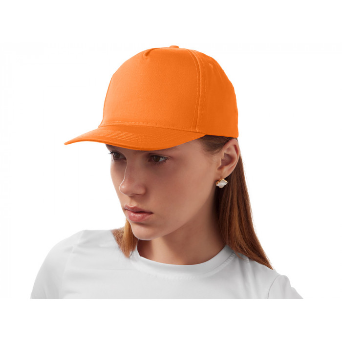 Бейсболка Mix 5-ти панельная 180 гр, оранжевый