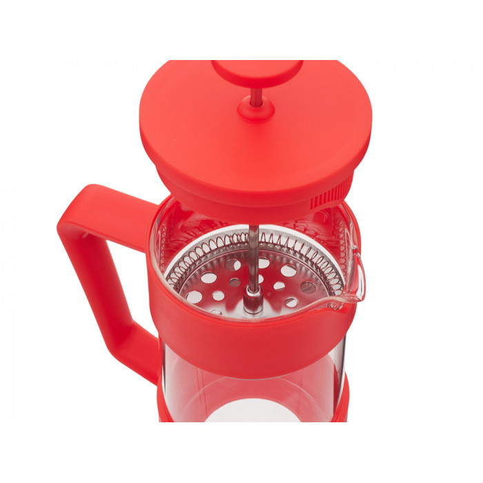 Пластиковый френч-пресс Intense, 600мл, красный