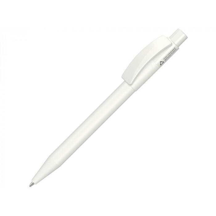 Шариковая ручка из вторично переработанного пластика Pixel Recy, белый