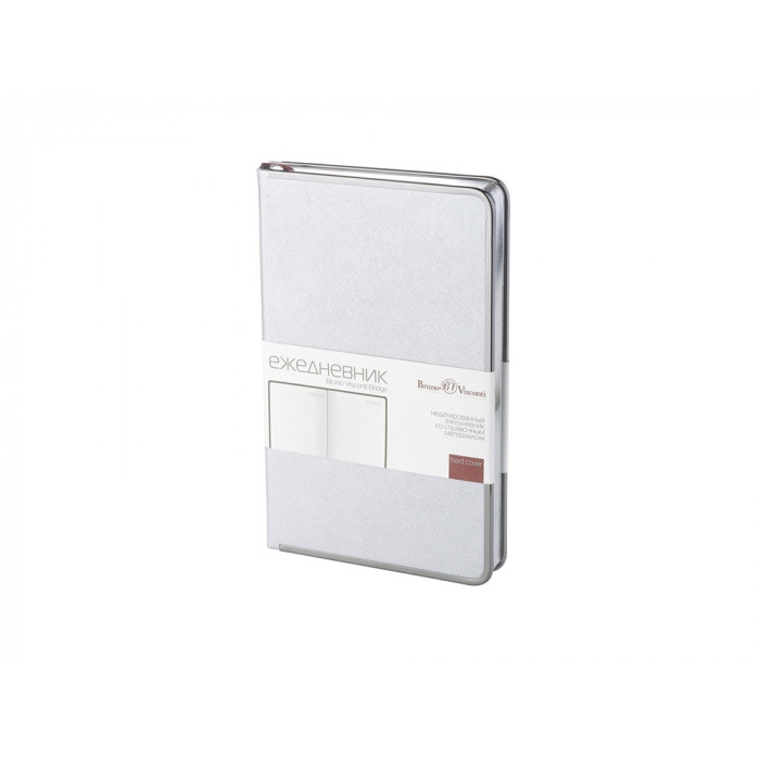 Ежедневник А5 недатированный Bridge, серебристый