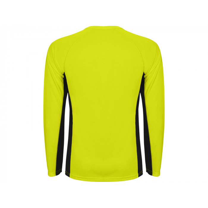 Футболка Shanghai  мужская с длинным рукавом, неоновый желтый/черный