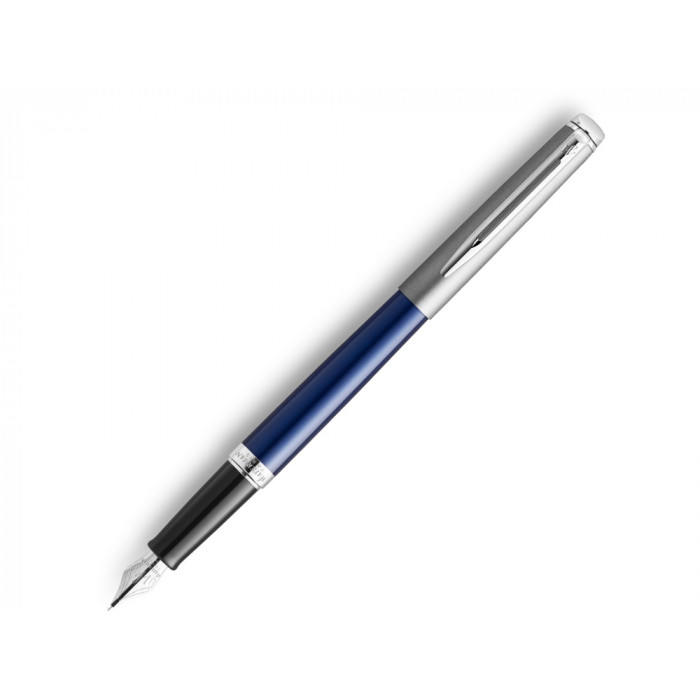 Перьевая ручка Waterman Hemisphere Entry Point Stainless Steel with Blue Lacquer в подарочной упаковке