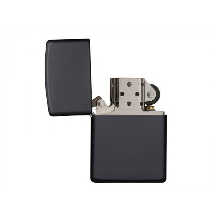 Зажигалка ZIPPO Classic с покрытием Black Matte, латунь/сталь, чёрная, матовая, 38x13x57 мм