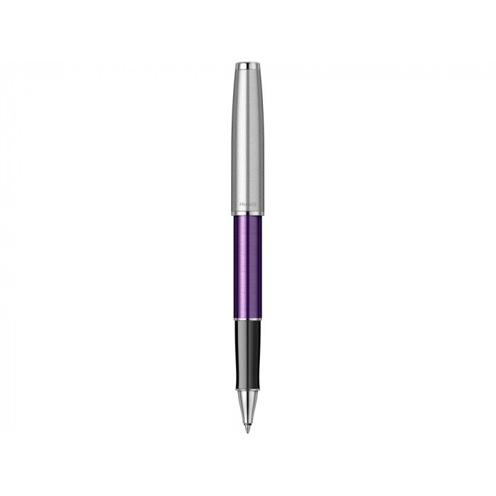 Ручка-роллер Parker Sonnet Essentials Violet SB Steel CT, цвет чернил black, перо: F, в подарочной упаковке.