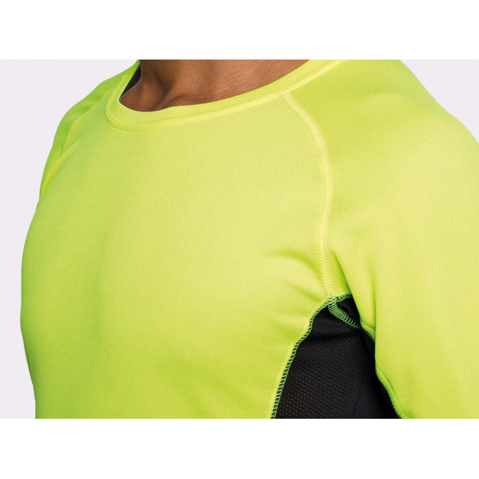 Футболка Shanghai  мужская с длинным рукавом, неоновый зеленый/черный