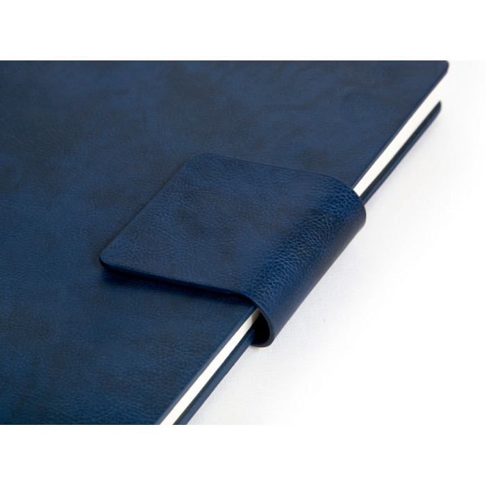 Бизнес блокнот А5 Monoi с клапаном, твердая обложка, 128 листов, темно-синий