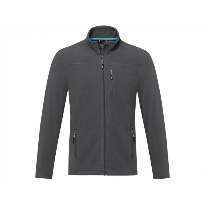 Мужская флисовая куртка Amber на молнии из переработанных материалов по стандарту GRS, storm grey