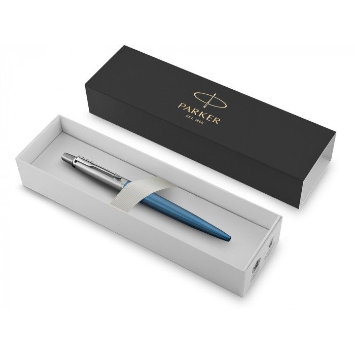 Шариковая ручка Parker Jotter Essential, Waterloo Blue CT, стержень: Mblue