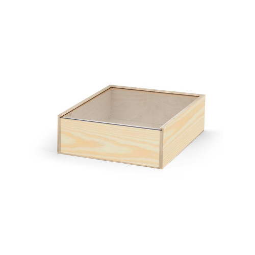 Деревянная коробка BOXIE CLEAR L, натуральный темный