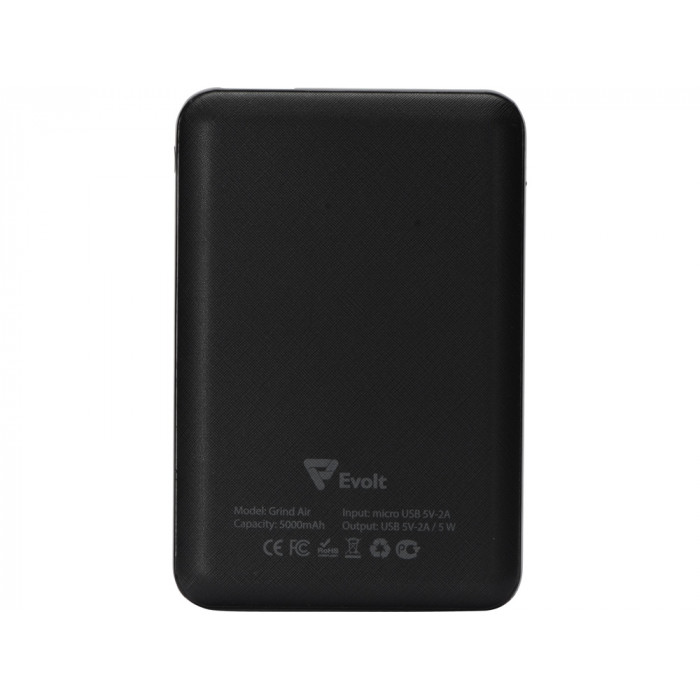 Портативное беспроводное зарядное устройство Grind Air, 5000 mAh