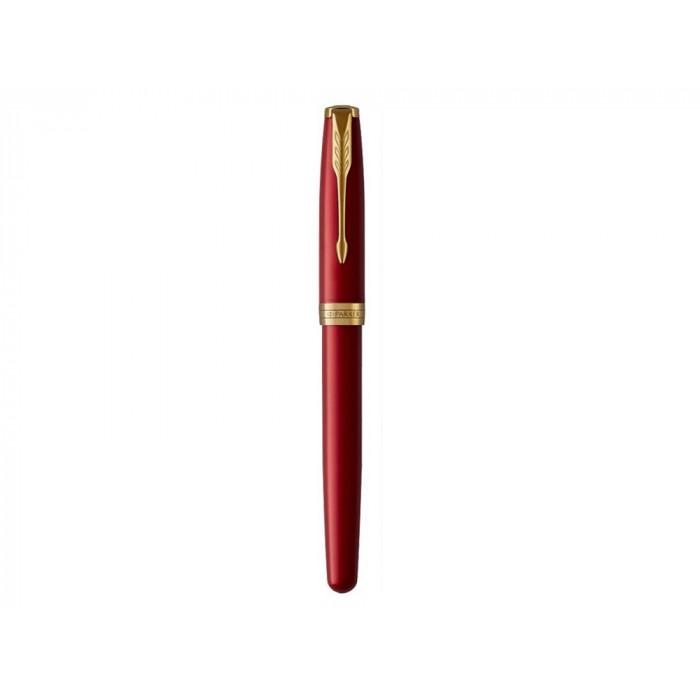 Перьевая ручка Parker Sonnet , Lacquer Intense Red GT, перо: F, цвет чернил: black, в подарочной упаковке