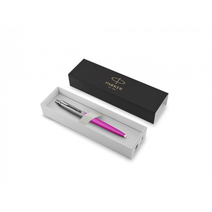 Шариковая ручка Parker Jotter, цвет MAGENTA, цвет чернил синий, толщина линии M , в подарочной коробке