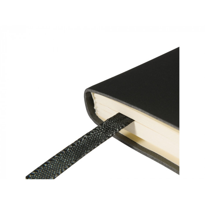 Блокнот А5  City Flex на резинке, черный