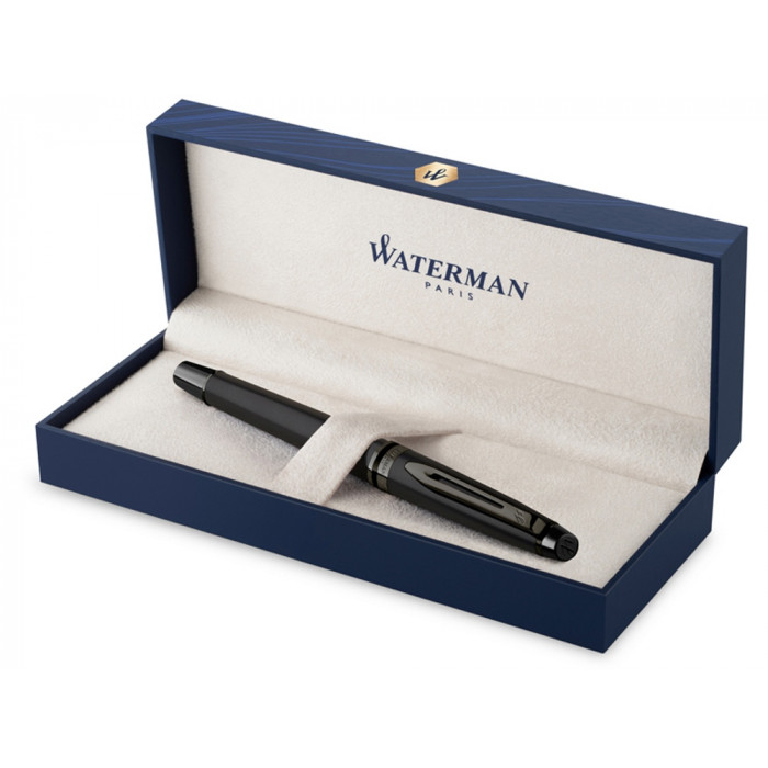 Ручка-роллер Waterman Expert Black F BLK в подарочной упаковке