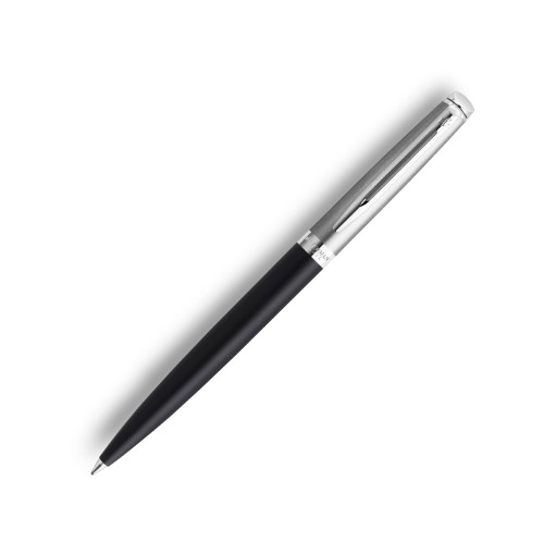 Шариковая ручка Waterman Hemisphere Entry Point Stainless Steel with Black Lacquer в подарочной упаковке